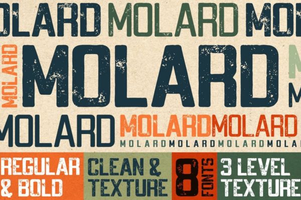 现代时尚品牌杂志海报设计无衬线英文字体 Molard – Modern Various Font