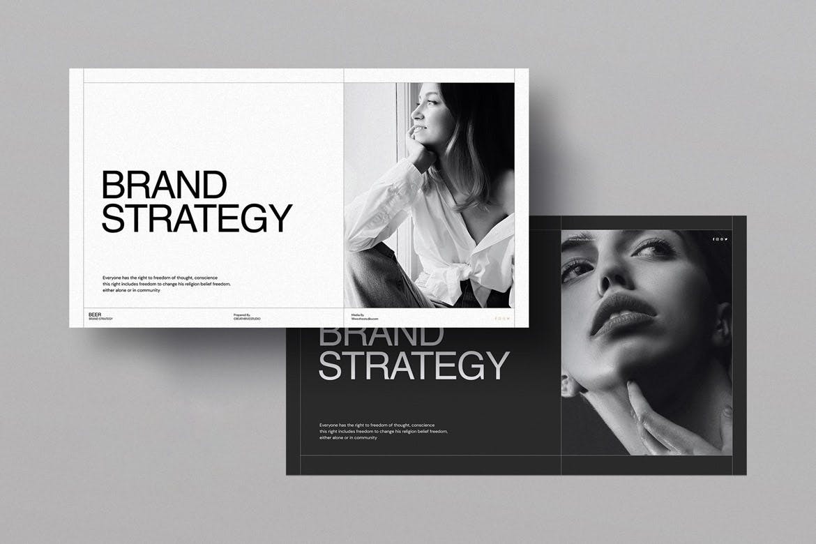 现代简约品牌营销策划演示文稿设计ppt模板 Brand Strategy Guide插图