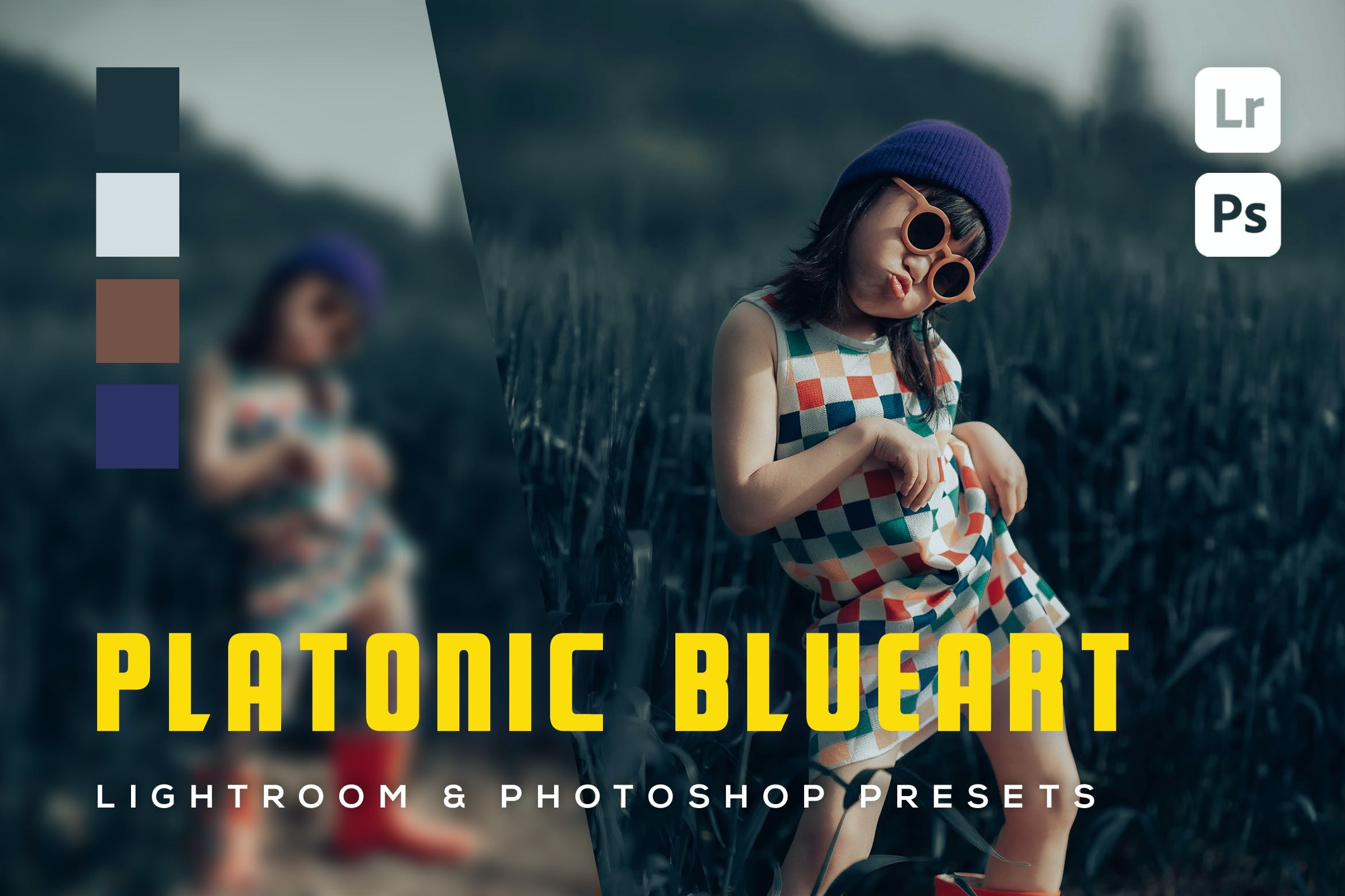 6 个柏拉图式蓝艺术灯房摄影照片调色LR预设素材 6 Platonic Blueart Lightroom and Photoshop Presets插图