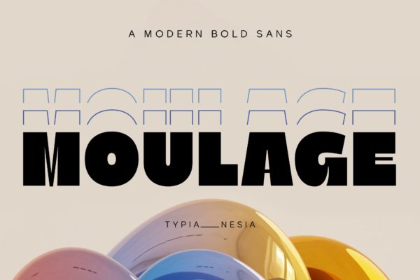 现代时尚品牌包装徽标设计无衬线英文字体安装包 Moulage Logo Branding Font – Sport Game Sans