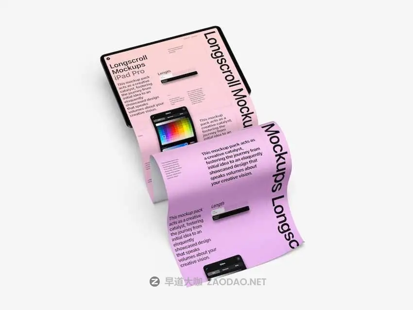 8款高级长卷轴APP网页界面设计作品集展示贴图PSD样机模板 iPad and iPhone Longscroll Mockups by ls.graphics插图1 8款高级长卷轴APP网页界面设计作品集展示贴图PSD样机模板 iPad and iPhone Longscroll Mockups by ls.graphics插图1
