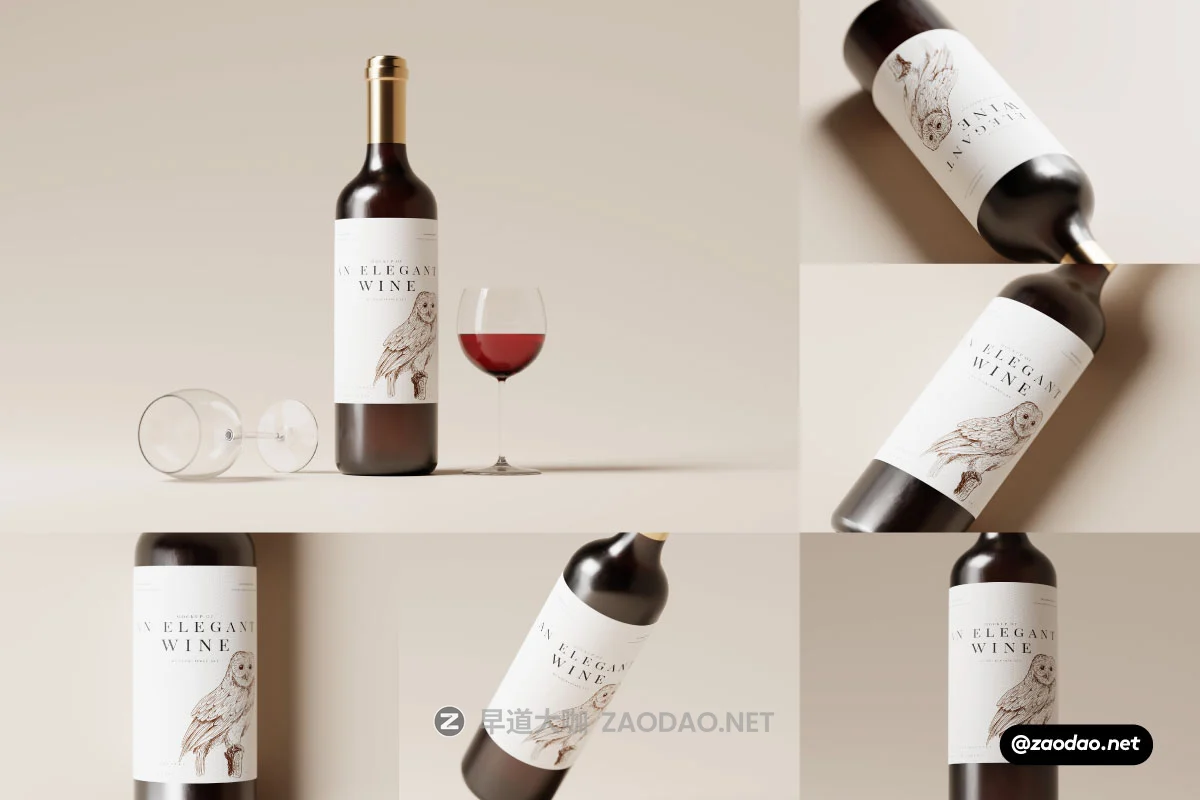 10款时尚红酒葡萄酒瓶贴纸设计展示贴图PSD样机模板素材 Red Wine Bottle Mockups插图 10款时尚红酒葡萄酒瓶贴纸设计展示贴图PSD样机模板素材 Red Wine Bottle Mockups插图