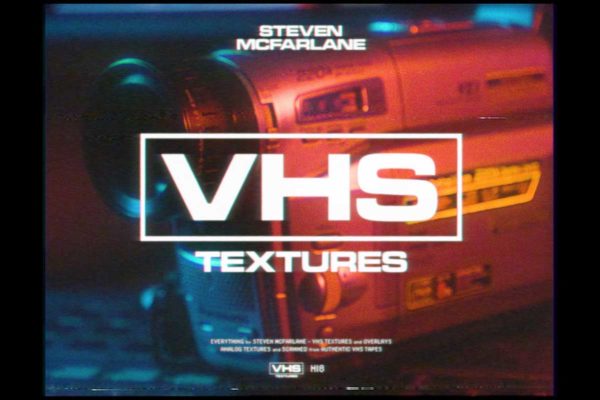 130+组复古怀旧信号故障磁带VHS颗粒纹理视频素材+音效 Steven Mcfarlane – VHS Textures