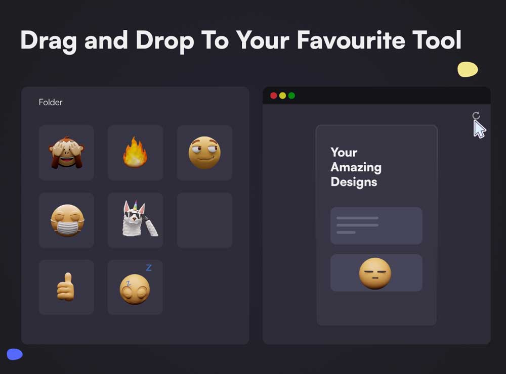 77款卡通可爱emoji动态gif表情包头像Blender模型+PNG免抠图设计素材 EMOJIZ – Animated 3D emojis插图4