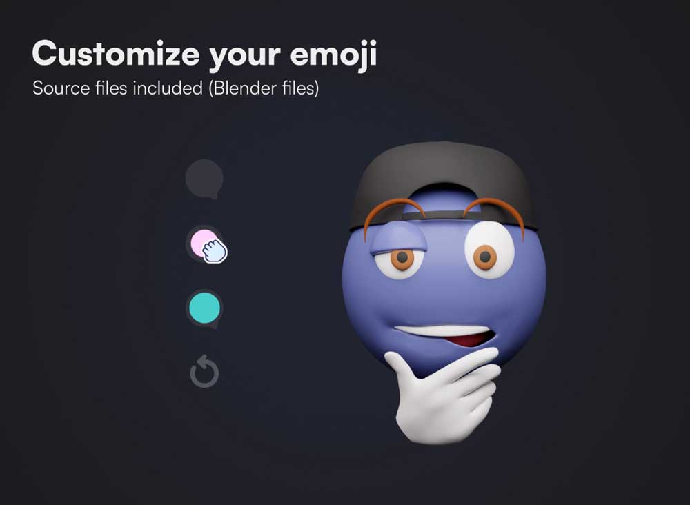 77款卡通可爱emoji动态gif表情包头像Blender模型+PNG免抠图设计素材 EMOJIZ – Animated 3D emojis插图6