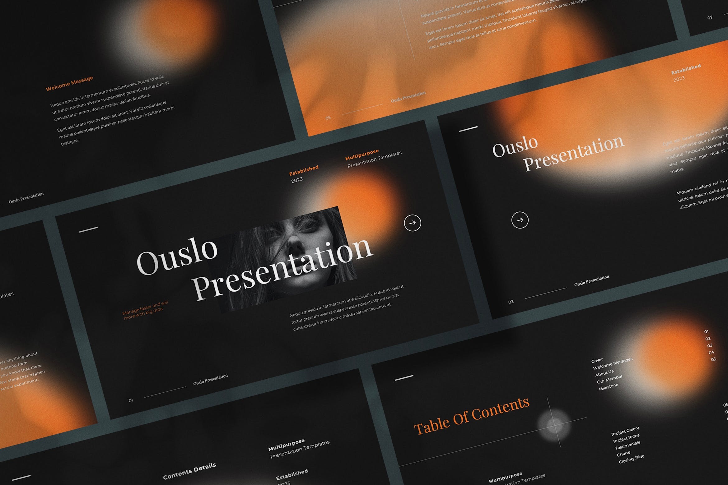 现代品牌营销策划演示文稿设计ppt模版 Ouslo Presentation Template插图