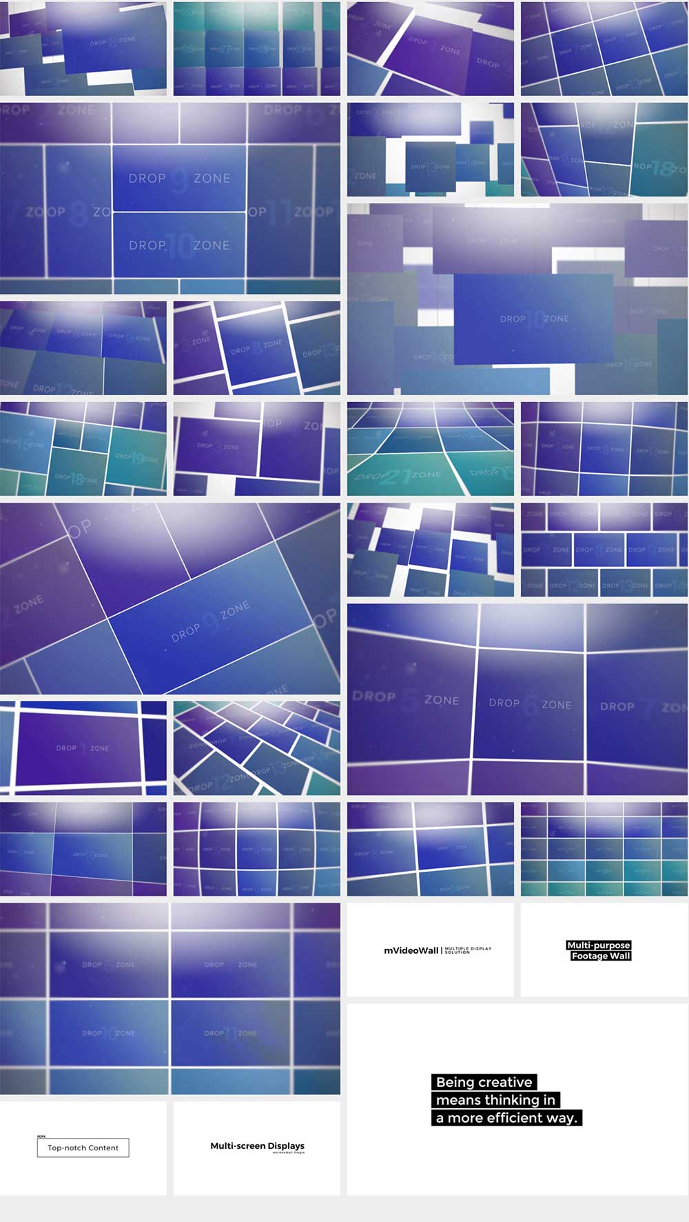 Fcpx插件 50个时尚通用多屏幕照片相册排版展示视频动画特效 MotionVFX – mVideowall插图6