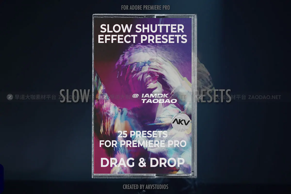 PR预设 25组嘻哈说唱风即时拖放慢速快门动画视频转场特效包 AKV Studios – Slow Shutter Presets插图