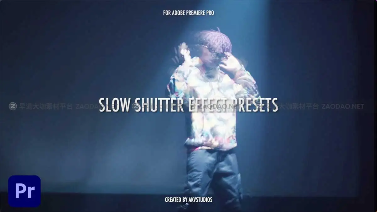 PR预设 25组嘻哈说唱风即时拖放慢速快门动画视频转场特效包 AKV Studios – Slow Shutter Presets插图1