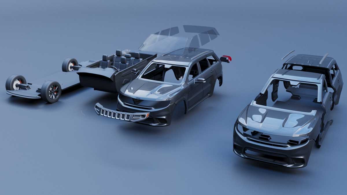 吉普Jeep大切诺基越野车SUV汽车3D模型设计素材 Jeep Grand Cherokee Trackhawk – 3D Print Model插图10
