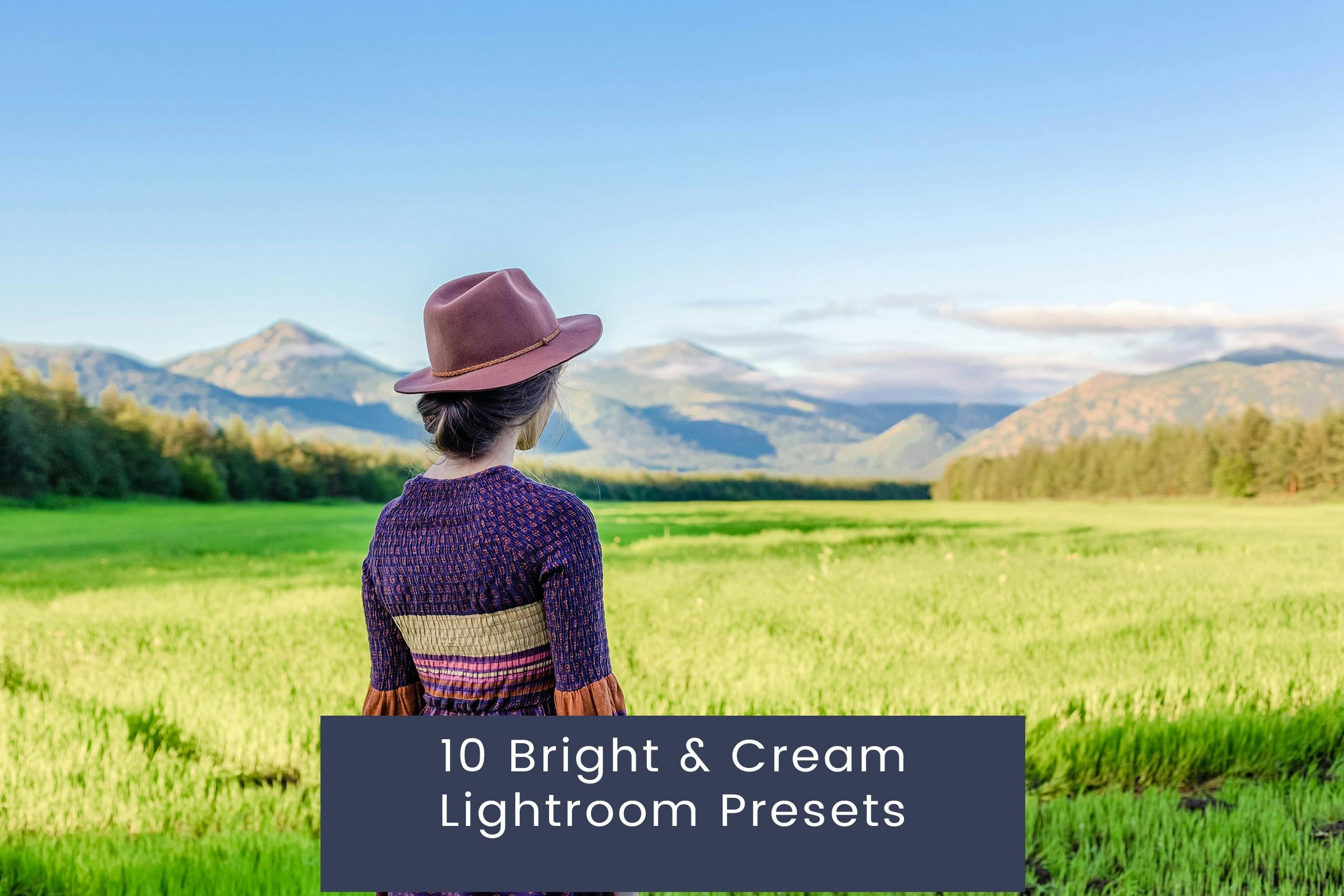 10组时尚复古灯光室内效果电影旅行婚礼摄影照片调色LR预设包 10 Bright Cream Lightroom Presets插图