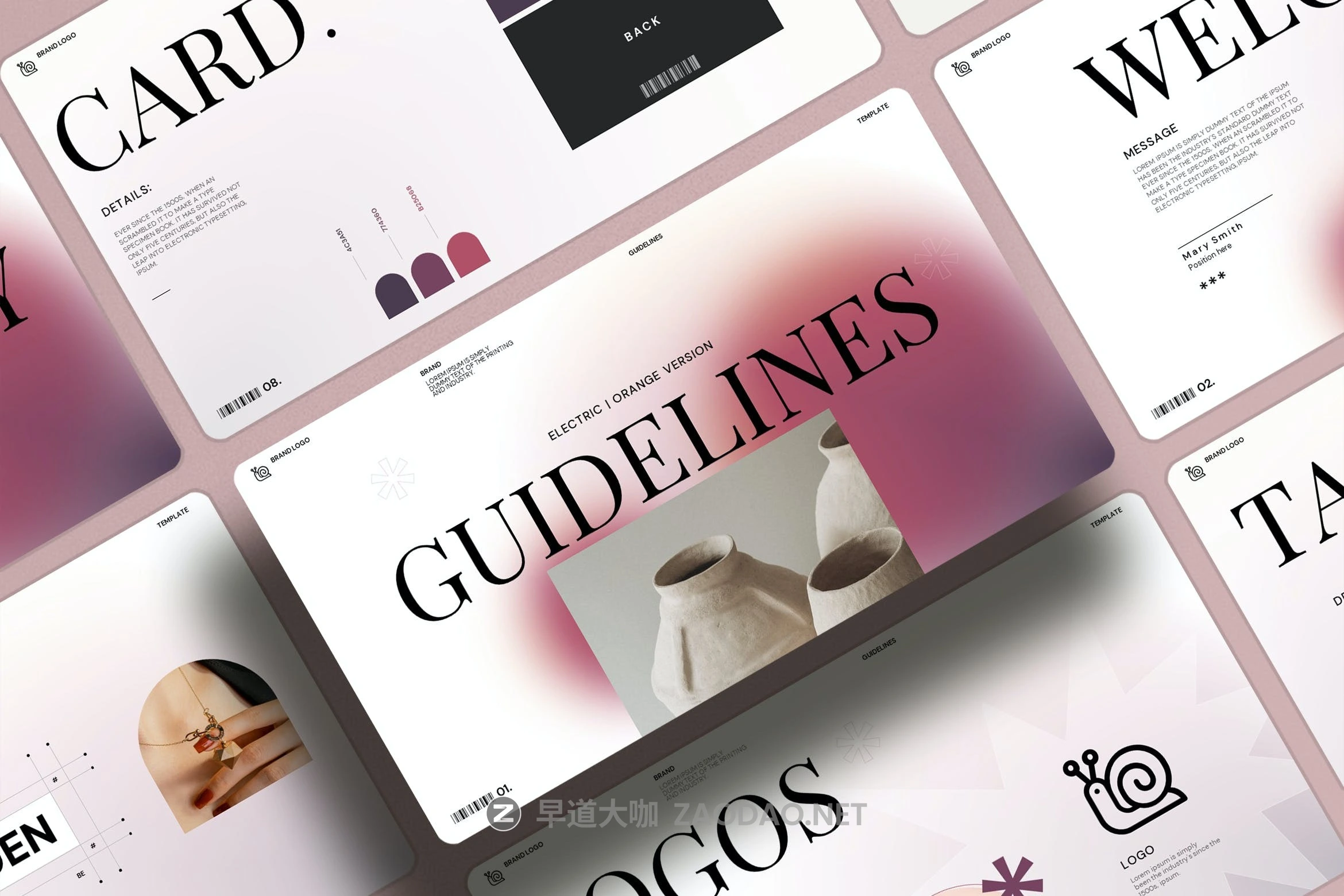 时尚优雅品牌营销策划演示文稿设计ppt模版 Brand Guideline Presentation Template插图 时尚优雅品牌营销策划演示文稿设计ppt模版 Brand Guideline Presentation Template插图