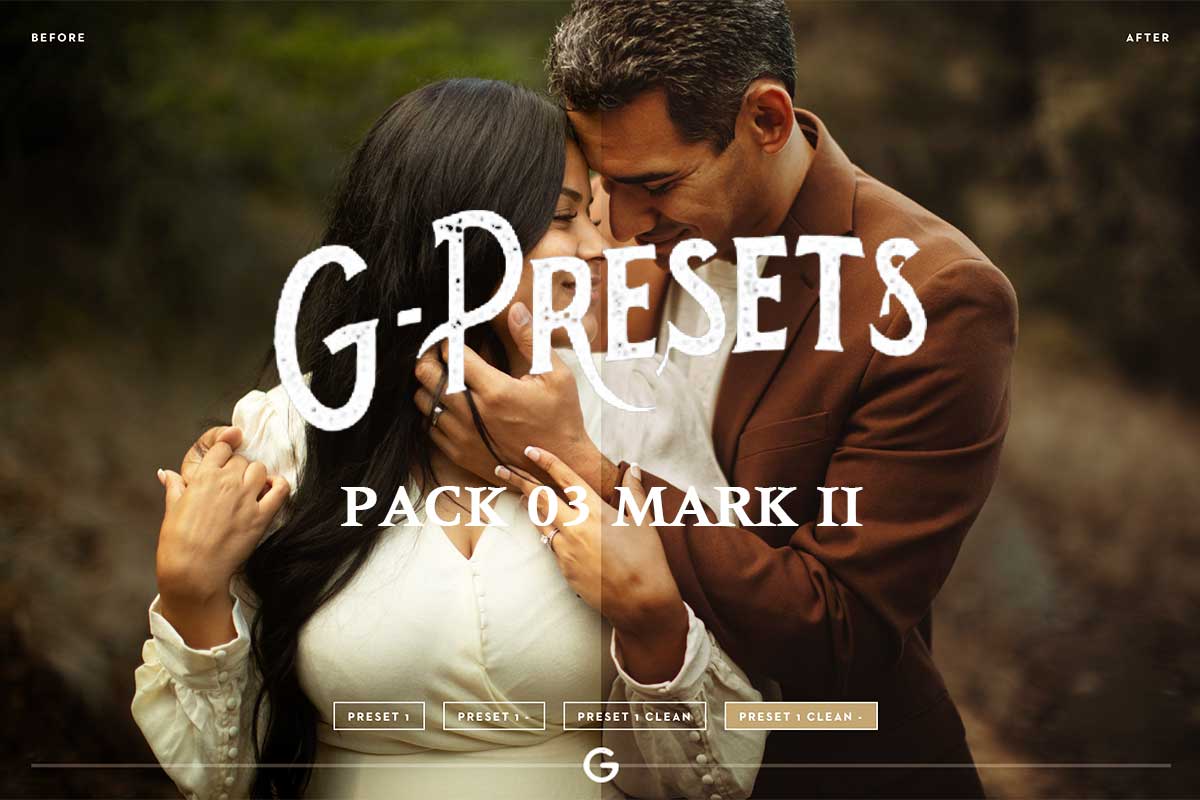 54组高级户外旅行婚礼摄影照片后期调色LR预设包 G-Presets – Pack 03 Mark II插图
