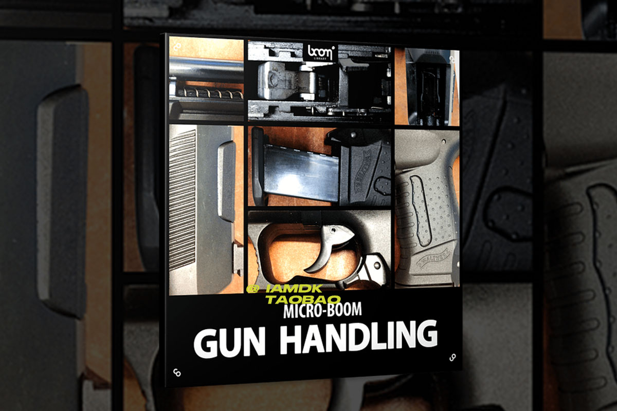 840组武器枪支板机装弹机弹匣电影配音音效素材 BOOM Library – Gun Handling插图
