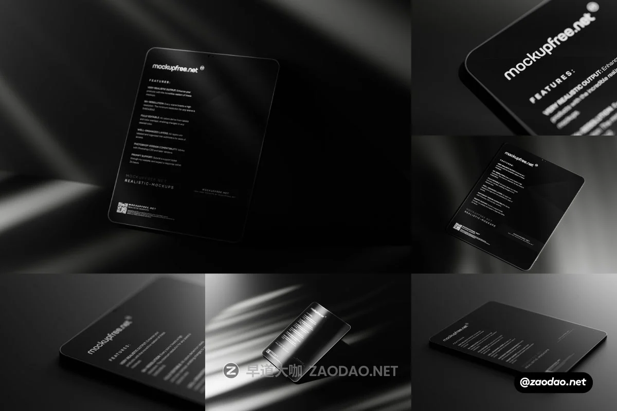 10款工业风暗黑苹果iPad Pro屏幕作品集设计展示效果图PSD样机 Unbranded Tablet Screen Mockups插图 10款工业风暗黑苹果iPad Pro屏幕作品集设计展示效果图PSD样机 Unbranded Tablet Screen Mockups插图