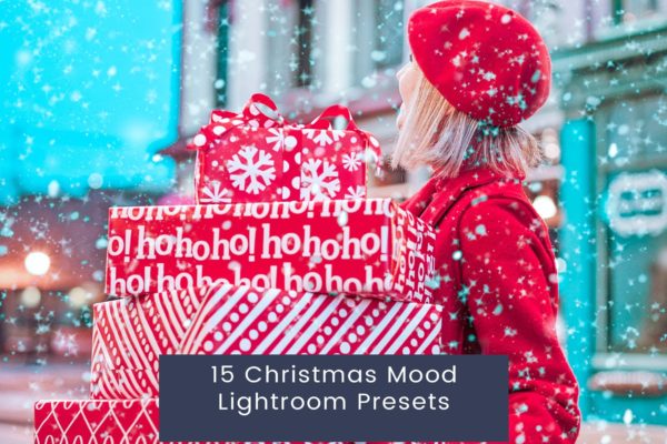 15组复古怀旧圣诞氛围旅行博主摄影照片调色LR预设包 15 Christmas Mood Lightroom Presets