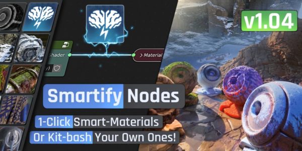 Blender预设 智能材质贴图节点特效资产包 Blender Market – Smartify Nodes 1.04