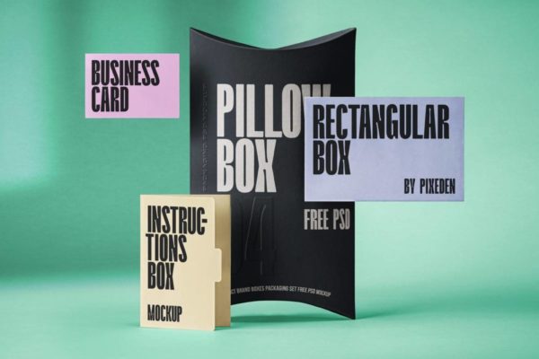 时尚品牌LOGO设计包装纸盒名片展示效果图PSD样机模板素材 Boxes Packaging Psd Branding Mockup Set