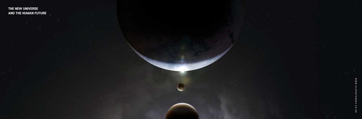 13款未来科幻宇宙外太空数码星球行星科技海报Banner主视觉设计PSD分层模板素材 Sci-fi universe planet poster template插图6
