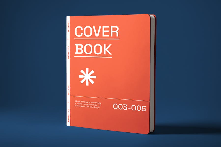 精装硬皮书籍画册封面设计展示效果图PSD样机模板 Book Mockup插图2