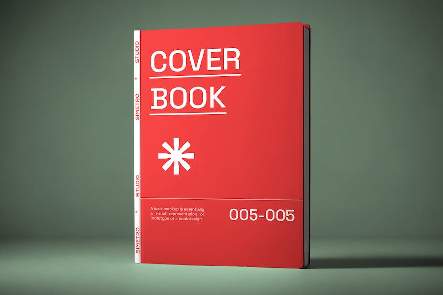 精装硬皮书籍画册封面设计展示效果图PSD样机模板 Book Mockup插图3