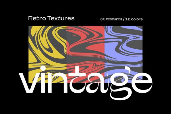 36款复古扭曲波浪油漆液体大理石纹理抽象艺术背景图片设计素材 Smudged Vintage Textures Pack