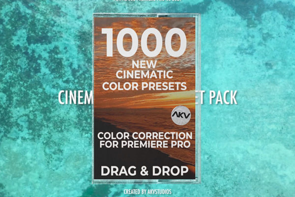 PR预设 1000+组复古电影风格户外旅行无人机航拍视频调色 AKV Studios 1000+ Cinematic Color Presets