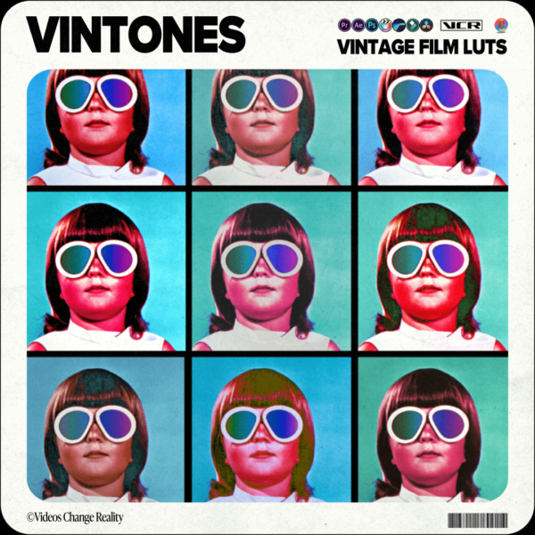 LUTs预设 10组复古电影风格视频色彩分级调色预设 Videos Change Reality – Vintones | Vintage Film LUTs