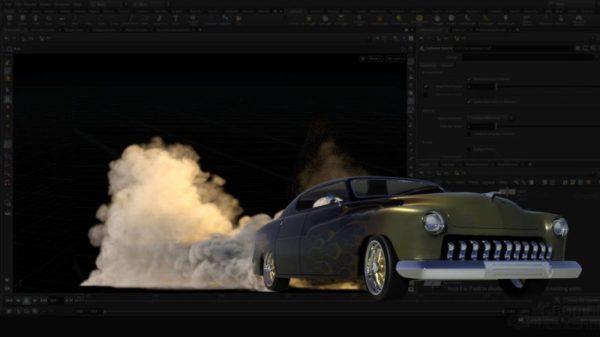 如何在Houdini做逼真的汽车轮胎烟雾视频教程+工程文件 The Gnomon Workshop – Creating Tire Smoke FX in Houdini