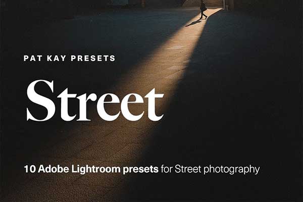 10款户外街头摄影照片后期调色Lightroom预设 Pat Kay – Street Preset Pack