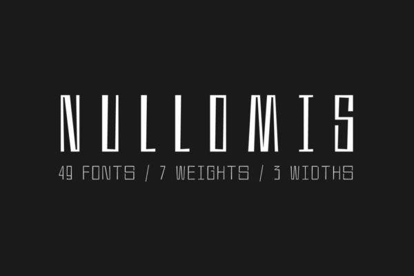 现代苏联反乌托邦风标题LOGO设计PS英文字体安装包 Nullomis | 49 fonts – 70% OFF