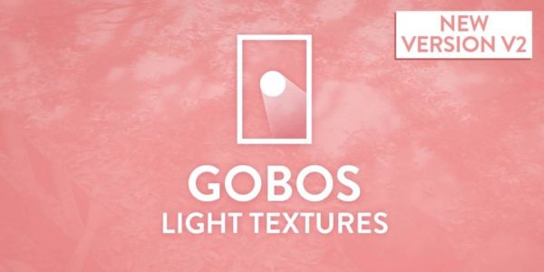 Blender光影纹理窗户自然树木云朵烟雾灯光影子贴图资产预设V2 Gobos Light Textures V2