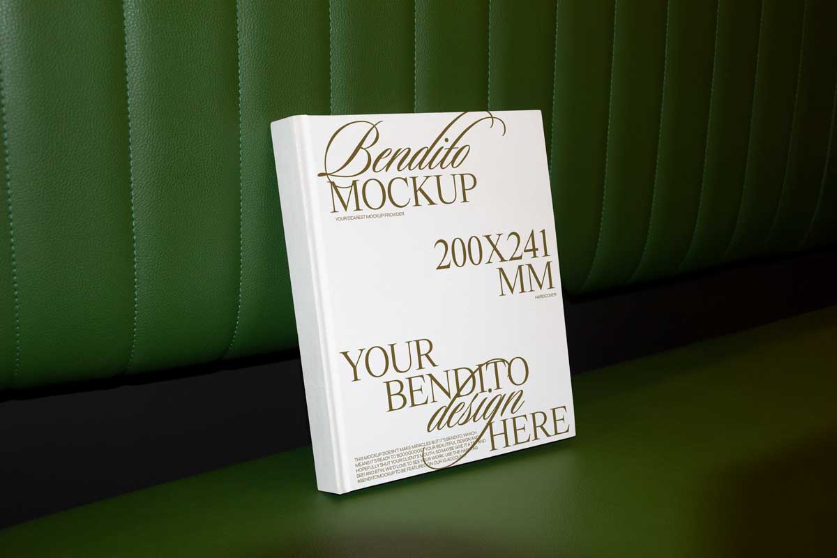 12款时尚优雅精装硬皮画册书籍封面展示效果图PSD样机模板素材 Bendito Mockups vol.3 – Books插图4