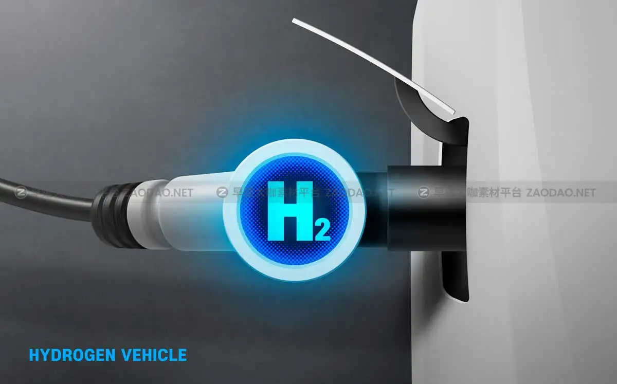 12款创意氢气新能源汽车电车主视觉KV海报设计PS分层源文件模板 Hydrogen new energy vehicle poster插图9
