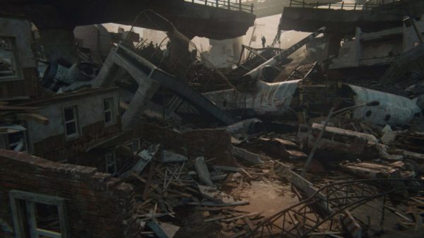 飞机残骸城市楼房建筑倒塌灾难场景3D模型 Blender格式 KitBach3D – Wreckage