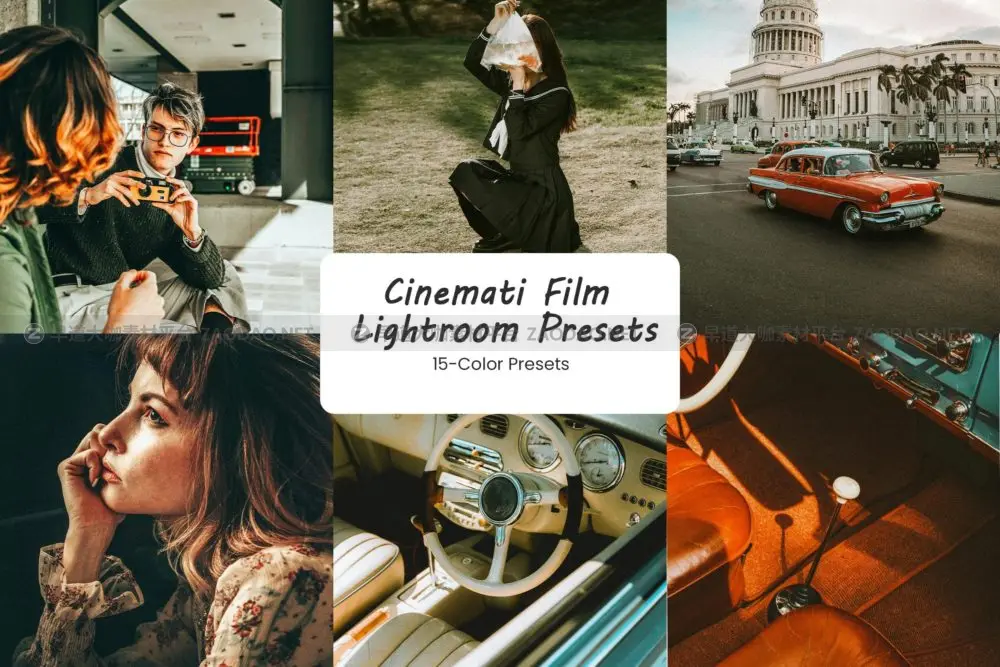 现代街道电影美学胶片模拟照片后期调色Lightroom预设 Cinemati Film Lightroom Presets插图