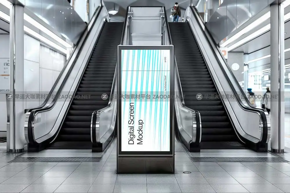 40款高级城市街头地铁车站商场海报招贴广告牌设计效果图PS贴图样机模板素材 City Advertising Mockups插图18