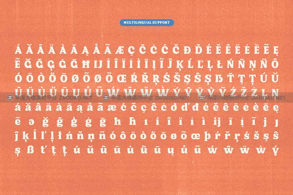 70年代复古怀旧胖乎乎品牌广告海报杂志标题LOOG设计PSAI英文字体安装包 Cooperboy – Retro Display Font插图6