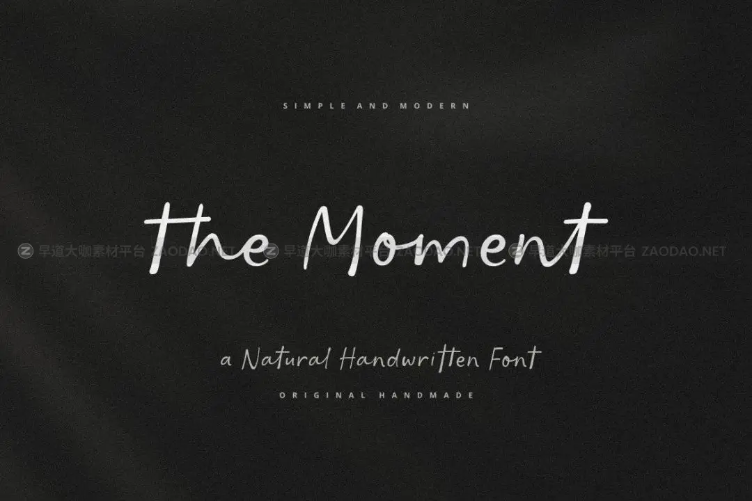 the-moment-font-1
