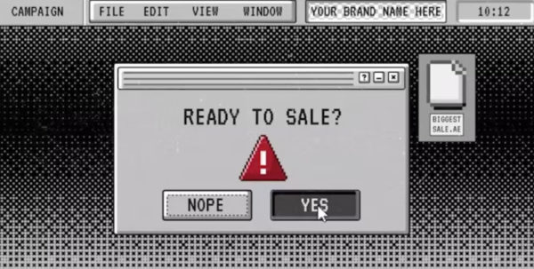 AE模板 复古故障风格Windows窗口弹窗品牌宣传片动画特效 Glitch Sale Promo