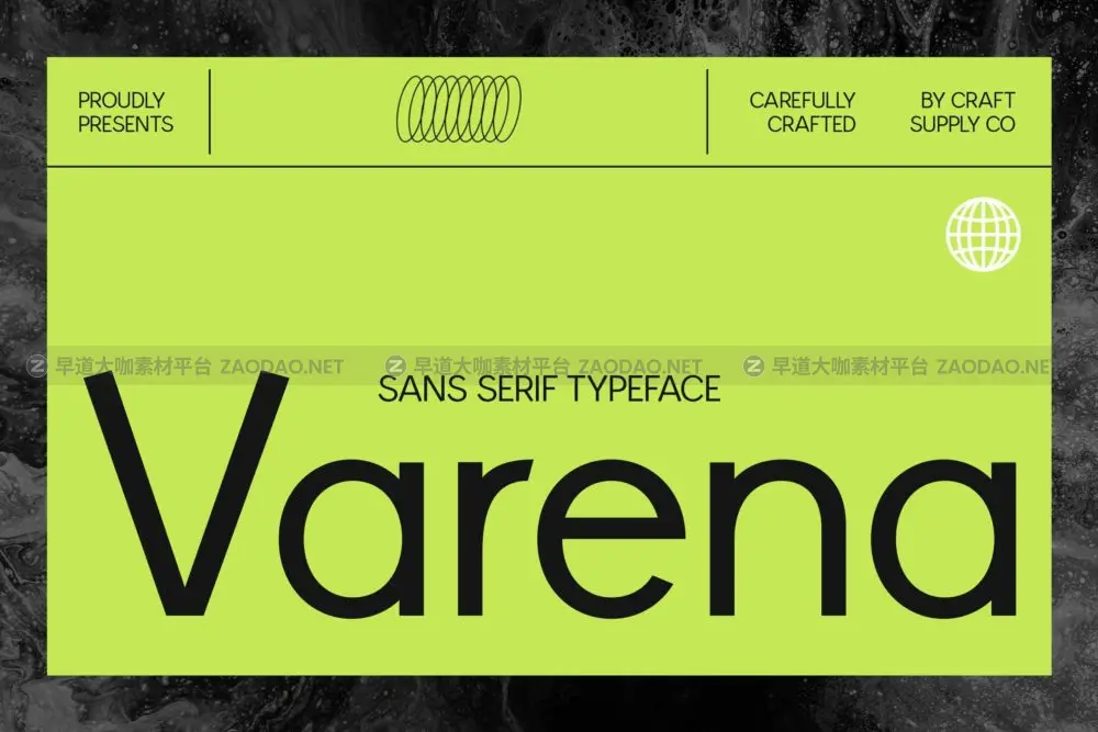 现代时尚品牌海报徽标设计无衬线英文字体安装包 Varena – Sans Serif Typeface插图