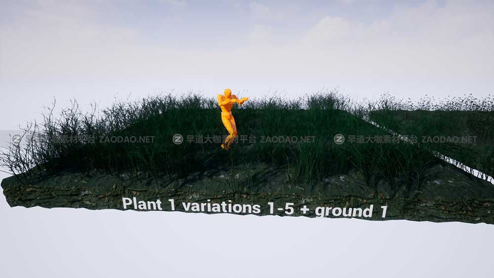 UE素材 暗黑风格灌木丛沼泽地场景3D模型设计素材 Unreal Engine – Bleak Winter Park插图19