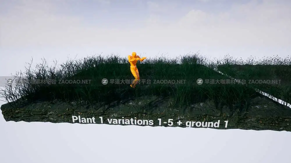 UE素材 暗黑风格灌木丛沼泽地场景3D模型设计素材 Unreal Engine – Bleak Winter Park插图19
