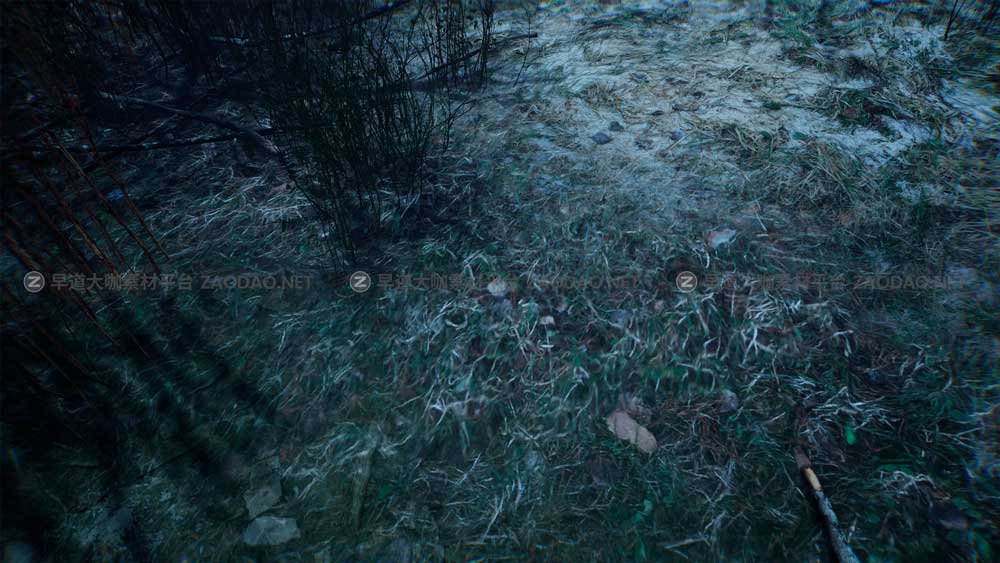 UE素材 暗黑风格灌木丛沼泽地场景3D模型设计素材 Unreal Engine – Bleak Winter Park插图6