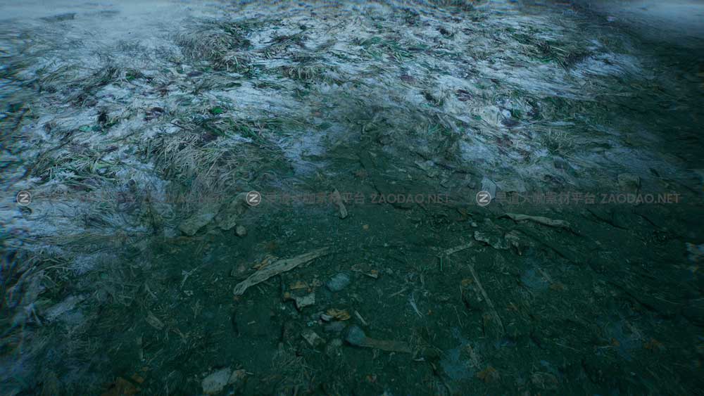 UE素材 暗黑风格灌木丛沼泽地场景3D模型设计素材 Unreal Engine – Bleak Winter Park插图5