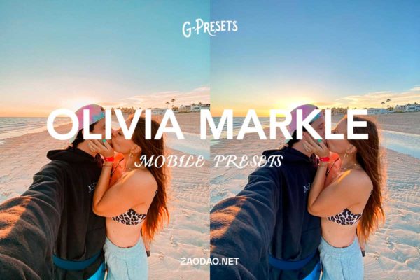 流行绚丽真正色彩暖色调旅行摄影照片手机Lightroom调色预设 G-Presets: Olivia Markle Mobile Presets