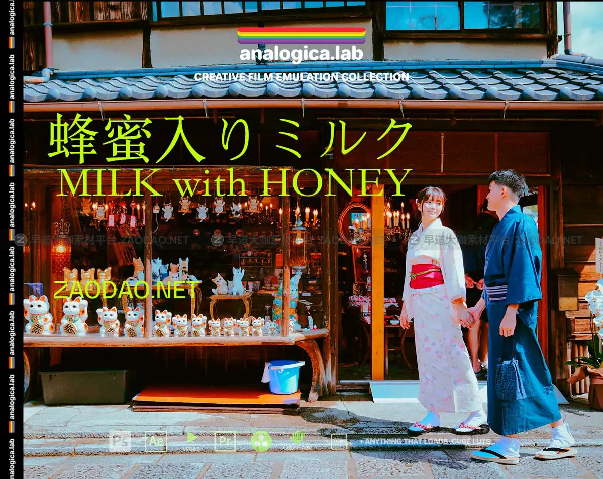 日系风格清新索尼S-log2和S-log3相机还原REC.709视频调色LUT预设 Analogica.lab – Milk with honey LUT插图