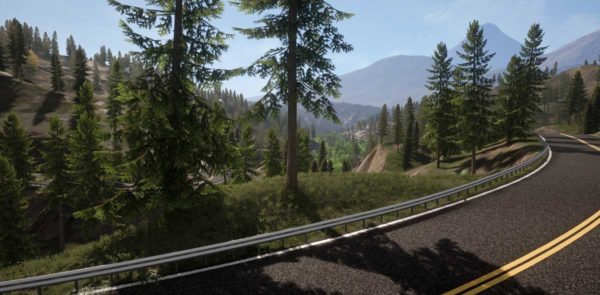 UE素材 虚拟引擎高山森林公路场景3D模型素材 Unreal Engine Realistic Forest Pack