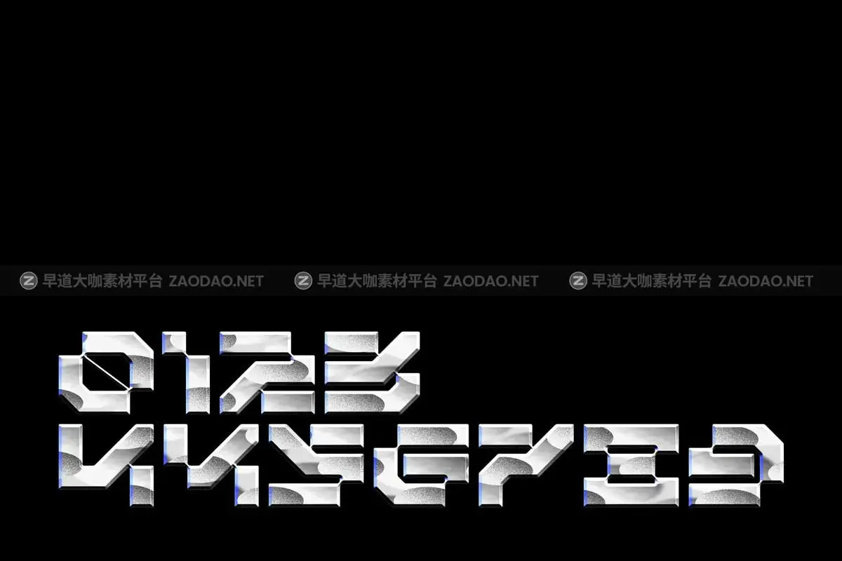 未来科幻机甲赛博朋克风视觉冲击海报标题LOGO设计PSAI英文字体安装包 Yumexha Font插图6