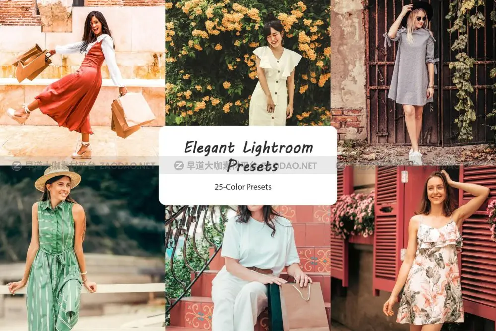 优雅美学城市街头人像摄影照片调色Lightroom预设 Elegant Lightroom Presets插图
